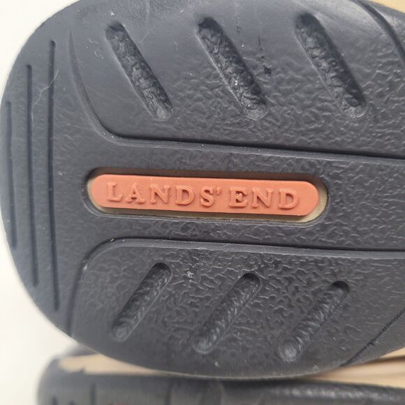 Lands End Calf High Suede Leather Sherpa Lined Womens Winter Boots Sz 7.5 99% - Picture 6 of 7